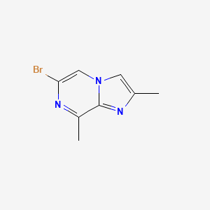 molecular formula C8H8BrN3 B8218630 6-Bromo-2,8-dimethylimidazo[1,2-A]pyrazine 