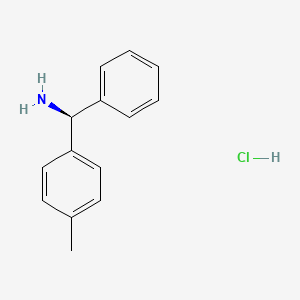 molecular formula C14H16ClN B8218667 (S)-Phenyl(p-tolyl)methanamine HCl 