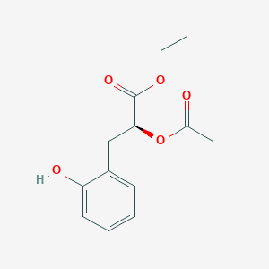 molecular formula C13H16O5 B8218973 ethyl (2S)-2-acetoxy-3-(2-hydroxyphenyl)propanoate 