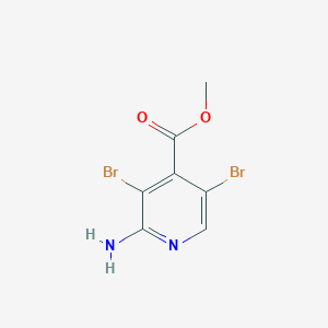 molecular formula C7H6Br2N2O2 B8218992 Methyl 2-amino-3,5-dibromoisonicotinate CAS No. 1446182-33-7
