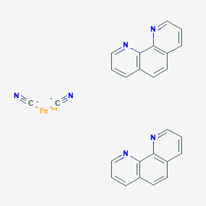 molecular formula C26H16FeN6 B082192 Bis(cyano-C)bis(1,10-phenanthroline-N1,N10)iron CAS No. 14768-11-7
