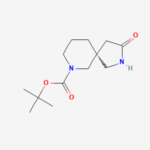 molecular formula C13H22N2O3 B8220101 tert-butyl(5S)-3-oxo-2,7-diazaspiro[4.5]decane-7-carboxylate 