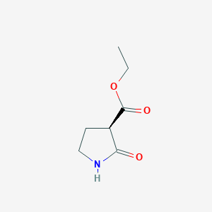 molecular formula C7H11NO3 B8220179 Ethyl (R)-2-oxopyrrolidine-3-carboxylate 