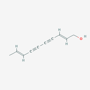 molecular formula C10H10O B082203 (2E,8E)-癸-2,8-二烯-4,6-二炔-1-醇 CAS No. 13894-67-2