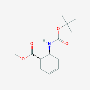 molecular formula C13H21NO4 B8220373 methyl (1S,6S)-6-[(2-methylpropan-2-yl)oxycarbonylamino]cyclohex-3-ene-1-carboxylate 