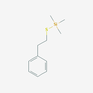 molecular formula C11H18SSi B082204 Silane, trimethyl(phenethylthio)- CAS No. 14856-80-5
