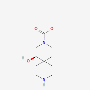 molecular formula C14H26N2O3 B8220446 tert-butyl (5R)-5-hydroxy-3,9-diazaspiro[5.5]undecane-3-carboxylate 