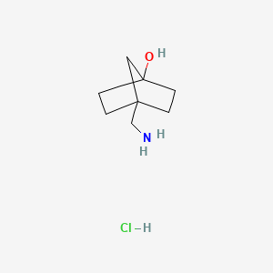 4-(Aminomethyl)bicyclo[2.2.1]heptan-1-ol;hydrochloride