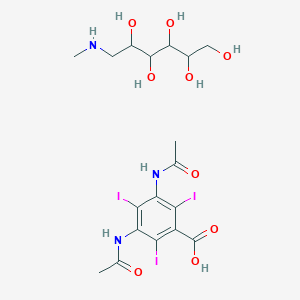 3,5-Diacetamido-2,4,6-triiodobenzoic acid;6-(methylamino)hexane-1,2,3,4,5-pentol