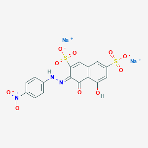 molecular formula C16H9N3Na2O10S2 B8220674 disodium;(3Z)-5-hydroxy-3-[(4-nitrophenyl)hydrazinylidene]-4-oxonaphthalene-2,7-disulfonate 