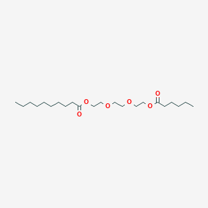 B8220696 2-(2-(2-(Hexanoyloxy)ethoxy)ethoxy)ethyl decanoate CAS No. 123369-03-9