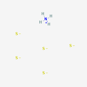 molecular formula H4NS5-9 B082207 Ammonium sulfide ((NH4)2(S5)) CAS No. 12135-77-2