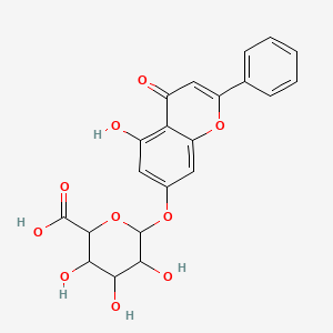 molecular formula C21H18O10 B8220709 Chrysin-7-O-beta-D-glucoronide 
