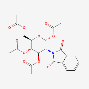 molecular formula C22H23NO11 B8220800 alpha-D-Glucopyranose 2-deoxy-2-(1,3-dihydro-1,3-dioxo-2H-isoindol-2-yl)-1,3,4,6-tetraacetate 