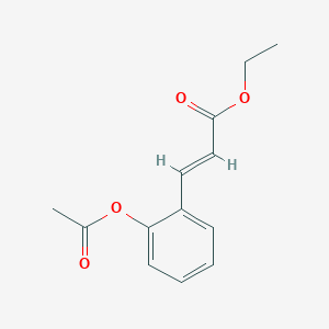 molecular formula C13H14O4 B8221023 Ethyl (E)-3-(2-acetoxyphenyl)acrylate 