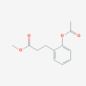 molecular formula C12H14O4 B8221026 Methyl 3-(2-acetoxyphenyl)propanoate 