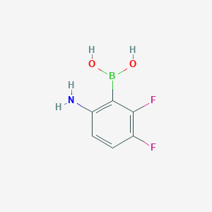 molecular formula C6H6BF2NO2 B8221148 6-Amino-2,3-difluorophenylboronic Acid 