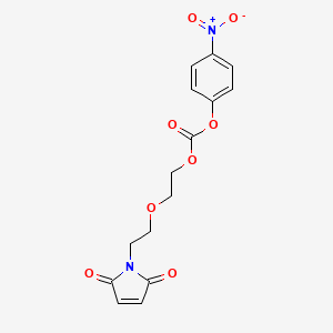 molecular formula C15H14N2O8 B8221166 Mal-PEG1-PNP-carbonate CAS No. 1345681-74-4