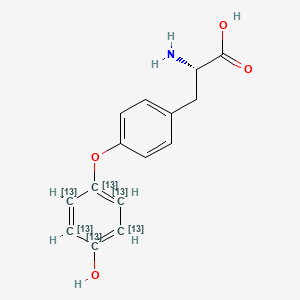 molecular formula C15H15NO4 B8221177 L-Thyronine-13C6 