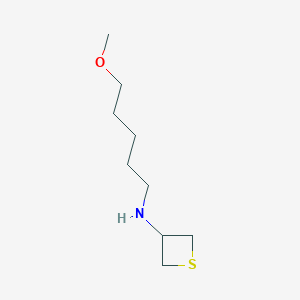 molecular formula C9H19NOS B8221485 N-(5-Methoxypentyl)thietan-3-amine 