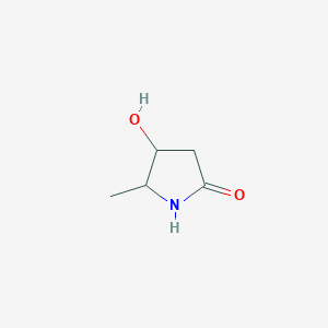 molecular formula C5H9NO2 B8221590 4-Hydroxy-5-methylpyrrolidin-2-one 