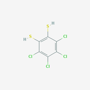 molecular formula C6H2Cl4S2 B082216 1,2-Benzenedithiol, 3,4,5,6-tetrachloro- CAS No. 13801-50-8