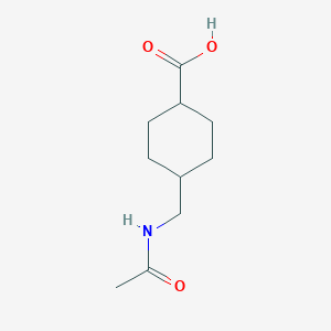 molecular formula C10H17NO3 B082220 4-((Acetylamino)methyl)cyclohexanecarboxylic acid CAS No. 10473-24-2