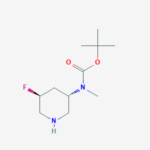 molecular formula C11H21FN2O2 B8222092 tert-butyl N-[(3S,5S)-5-fluoropiperidin-3-yl]-N-methylcarbamate 