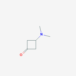 molecular formula C6H11NO B8222120 3-(Dimethylamino)cyclobutan-1-one 