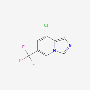 molecular formula C8H4ClF3N2 B8222196 8-Chloro-6-(trifluoromethyl)imidazo[1,5-a]pyridine 