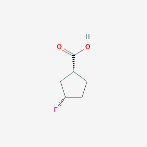molecular formula C6H9FO2 B8222203 Rel-(1R,3S)-3-fluorocyclopentane-1-carboxylic acid 