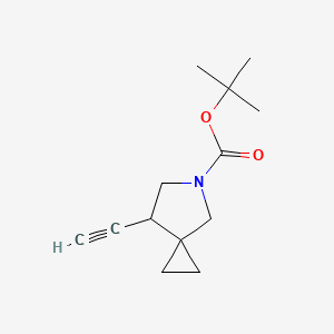 molecular formula C13H19NO2 B8222247 tert-Butyl7-ethynyl-5-azaspiro[2.4]heptane-5-carboxylate 