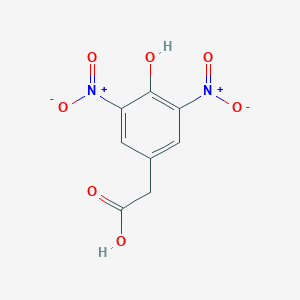molecular formula C8H6N2O7 B082224 3,5-二硝基-4-羟基苯乙酸 CAS No. 10463-37-3