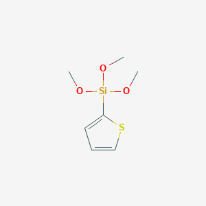 molecular formula C7H12O3SSi B8222676 Trimethoxy(thiophen-2-yl)silane 
