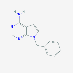 molecular formula C13H12N4 B082229 7-苄基-7h-吡咯并[2,3-d]嘧啶-4-胺 CAS No. 14052-84-7