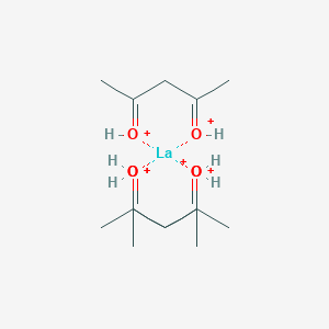 molecular formula C15H30LaO6+6 B082231 Tris(pentane-2,4-dionato-O,O')lanthanum CAS No. 14284-88-9
