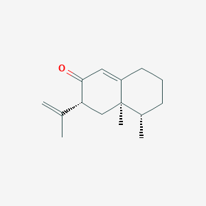 molecular formula C15H22O B082235 (3R,4aR,5S)-4a,5-dimethyl-3-prop-1-en-2-yl-3,4,5,6,7,8-hexahydronaphthalen-2-one CAS No. 13902-42-6