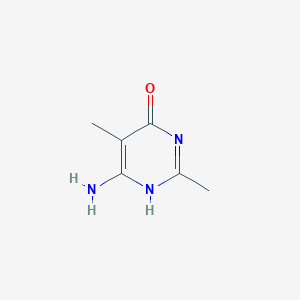 molecular formula C6H9N3O B082239 4-Pyrimidinol, 6-amino-2,5-dimethyl- CAS No. 14278-61-6
