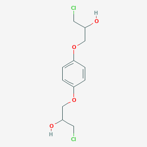 molecular formula C12H16Cl2O4 B082240 1,1'-(p-Phenylenedioxy)bis(3-chloro-2-propanol) CAS No. 15129-28-9