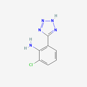 molecular formula C7H6ClN5 B8224135 2-chloro-6-(2H-tetrazol-5-yl)aniline 