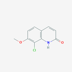 molecular formula C10H8ClNO2 B8224148 8-Chloro-7-methoxyquinolin-2(1H)-one 