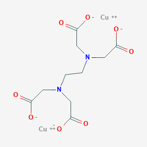 molecular formula C10H12CuN2O8.2H<br>C10H14CuN2O8 B082243 Ethylenediaminetetraacetic acid copper salt CAS No. 12276-01-6