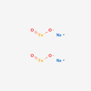 molecular formula Fe2Na2O4 B082244 Sodium oxido(oxo)iron (1/1) CAS No. 12062-85-0