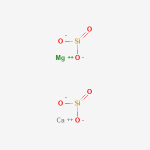 molecular formula CaMgO6Si2 B082245 Silicic acid, calcium magnesium salt CAS No. 12765-06-9