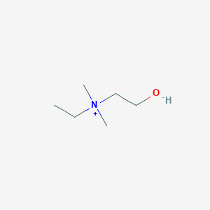 molecular formula C6H16NO+ B082246 Monoethylcholine CAS No. 13205-69-1