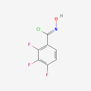 (1Z)-2,3,4-trifluoro-N-hydroxybenzenecarboximidoyl chloride