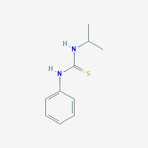 molecular formula C10H14N2S B082252 Thiourea, N-(1-methylethyl)-N'-phenyl- CAS No. 15093-36-4