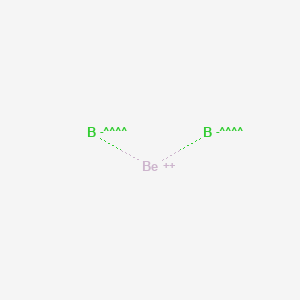 molecular formula BeB2<br>B2Be B082258 Beryllium boride (BeB2) CAS No. 12228-40-9