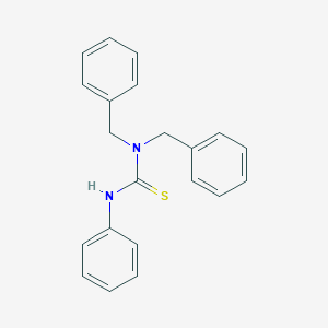 molecular formula C21H20N2S B082263 硫脲，N'-苯基-N,N-双(苯甲基)- CAS No. 15093-53-5