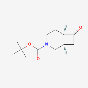 molecular formula C12H19NO3 B8226334 cis-tert-Butyl 7-oxo-3-azabicyclo[4.2.0]octane-3-carboxylate 